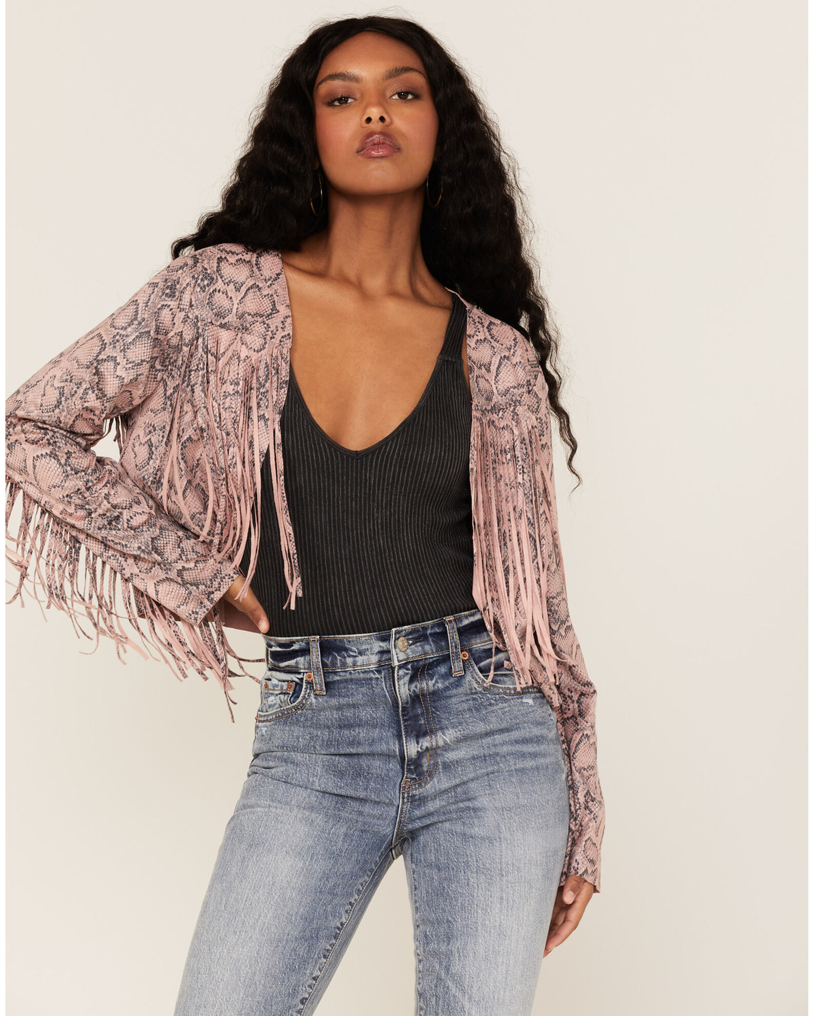 Pink tassel jacket on sale