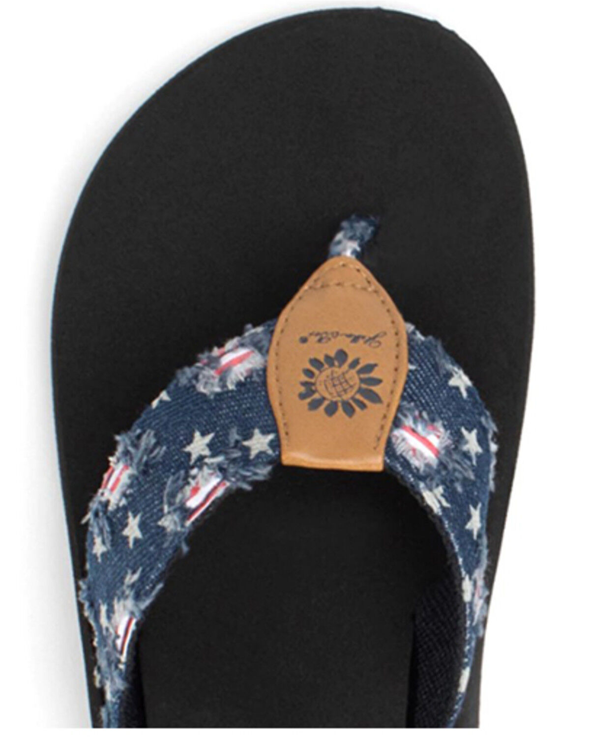 Image #2 - Yellow Box Women's Firework Flip-Flops, Navy, hi-res