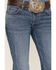 Image #2 - Wrangler Retro Women's Medium Wash Mid Rise Mae Megan Bootcut Jeans, Blue, hi-res