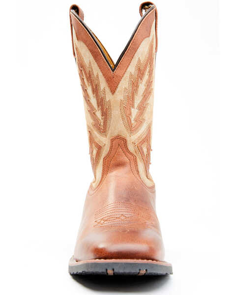 Image #3 - Laredo Men's Koufax Western Boots - Broad Square Toe, Brown, hi-res