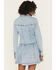 Image #4 - Free People Women's Roadhouse Mini Dress, Light Wash, hi-res