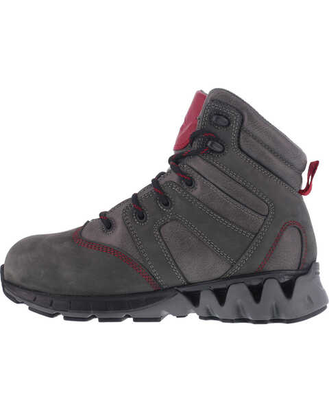 Image #4 - Reebok Women's ZigKick Waterproof Hiker Work Boots - Carbon Toe , Grey, hi-res