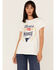 Image #2 - Recycled Karma Women's Coors Banquet Graphic Tee, White, hi-res