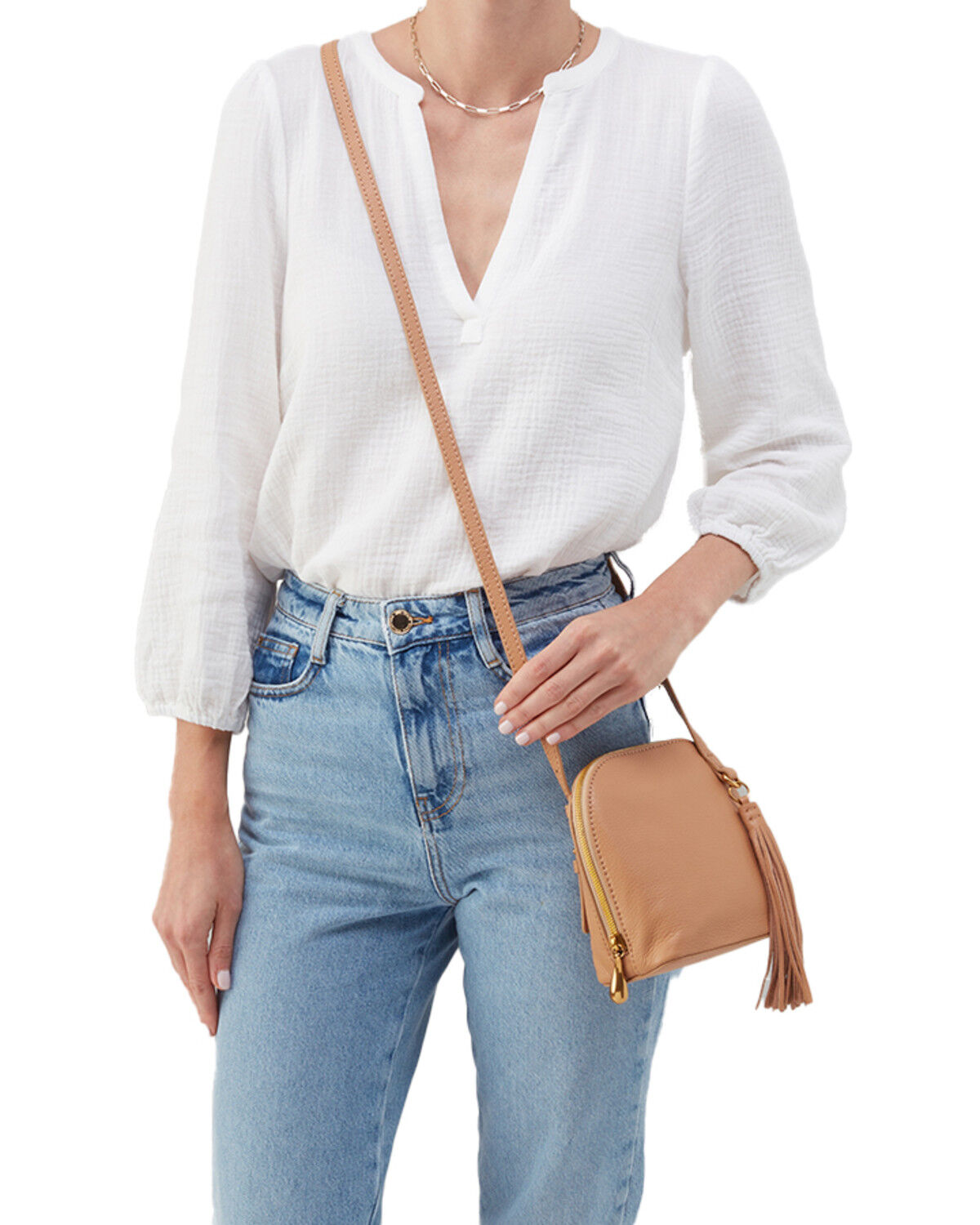 Image #4 - Hobo Women's Small Nash Crossbody, Brown, hi-res