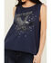 Image #3 - Idyllwind Women's Monetta Freebird Graphic Tank, Steel Blue, hi-res