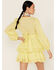 Image #5 - Maia Bergman Women's Mika Lace Tiered Mini Dress, Yellow, hi-res