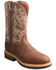Twisted X Men's Lite Cowboy Western Work Boots - Composite Toe, Brown, hi-res