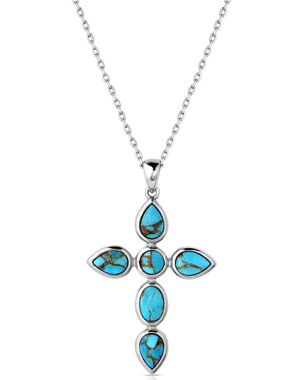 Image #1 - Montana Silversmiths Women's Ocean of Faith Necklace, Silver, hi-res