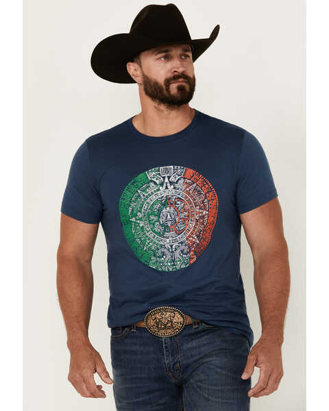 Cody James Men's TJ Mexico Emblem Short Sleeve Graphic T-Shirt , Navy, hi-res