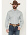 Image #1 - Cinch Men's Printed Long Sleeve Button-Down Western Shirt, Green, hi-res
