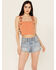 Image #1 - Rock & Roll Denim Women's Buckle Tank Top, Orange, hi-res