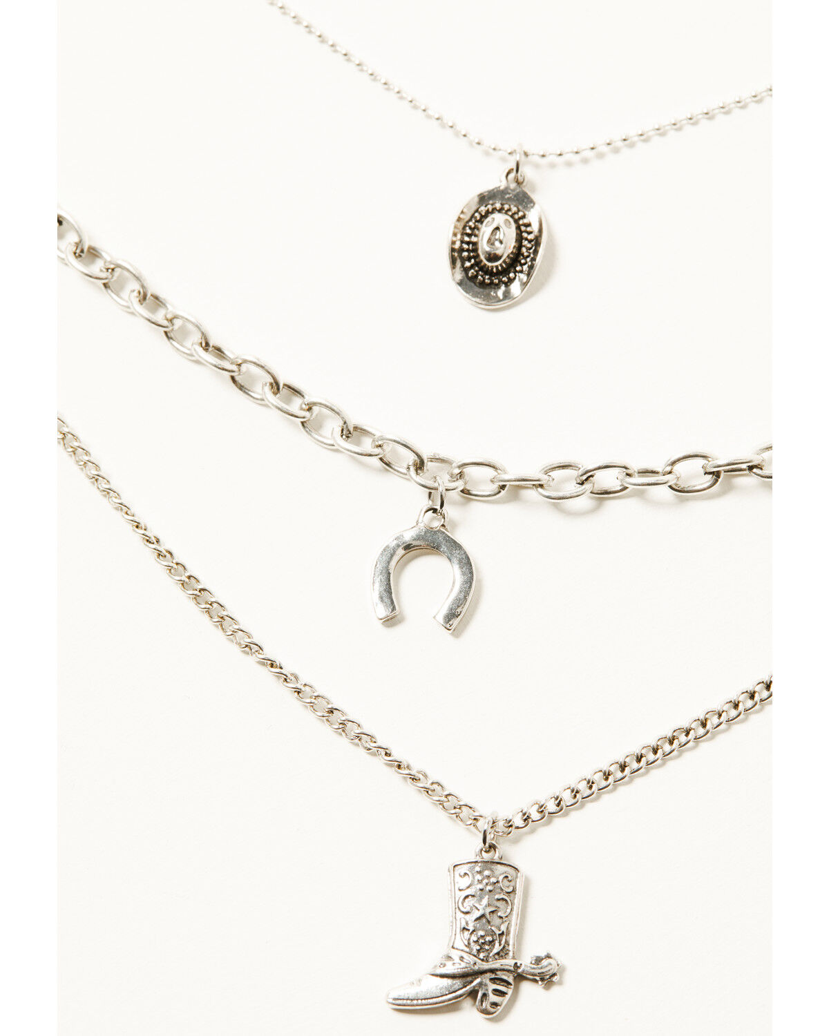 Image #1 - Shyanne Women's 3 Layered Jewelry Set - 2 Piece, Silver, hi-res
