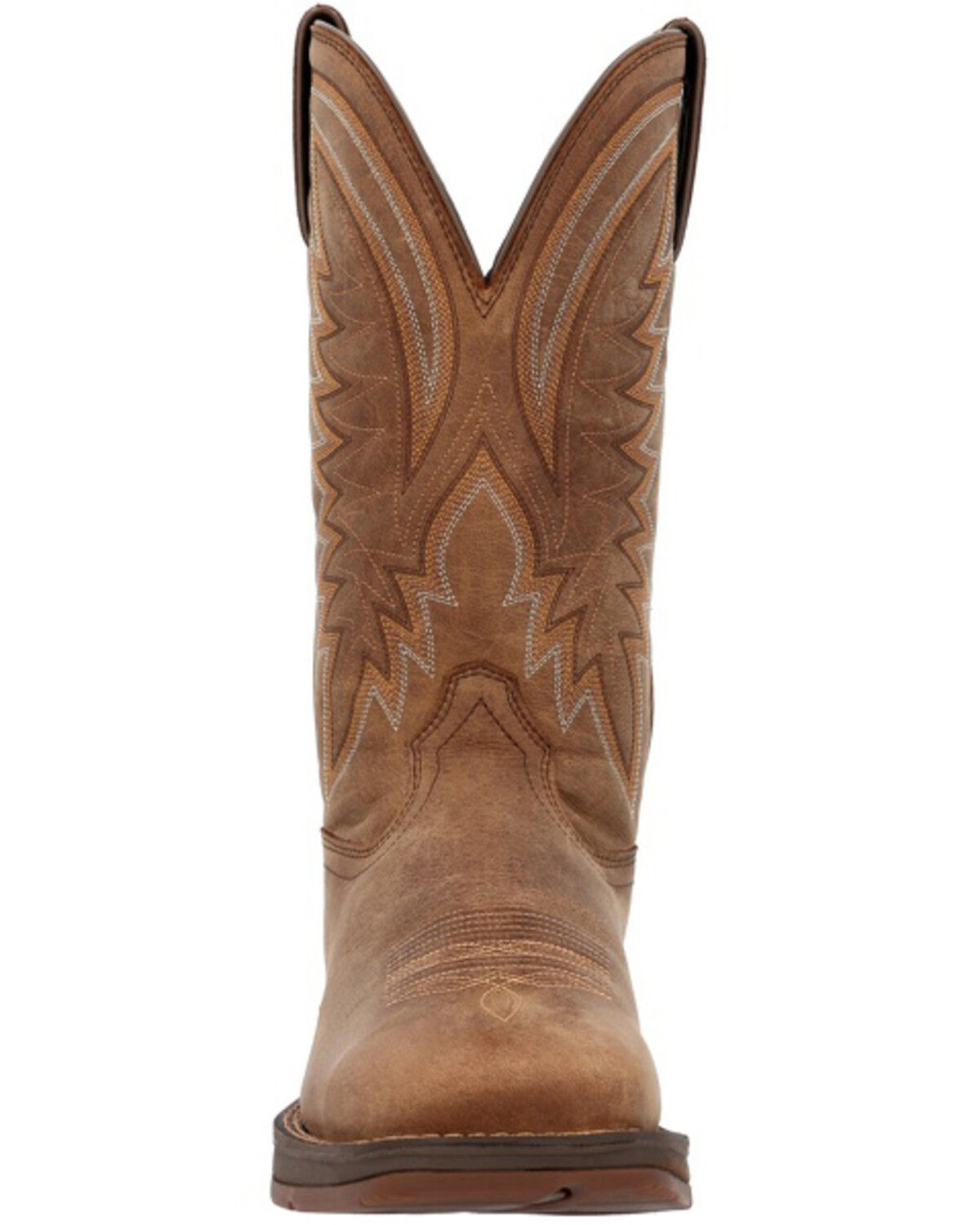 Image #4 - Durango Men's Rebel Performance Western Boots - Broad Square Toe, Brown, hi-res
