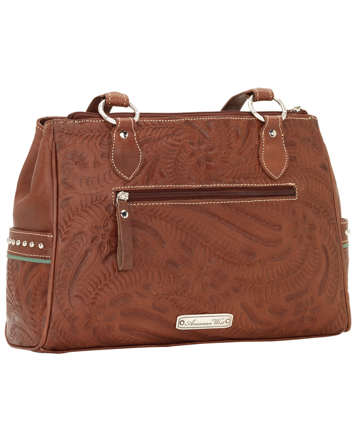Image #2 - American West Lady Lace Multi-Compartment Tote, Brown, hi-res