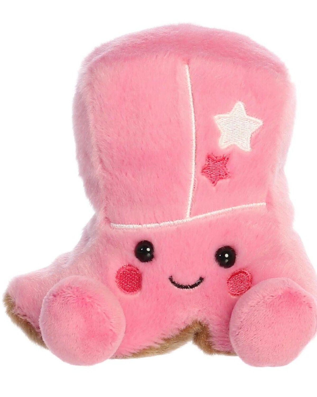 Image #1 - Aurora 5" Kate Cowgirl Boot™ Palm Pals™ Plush Toy, Bright Pink, hi-res