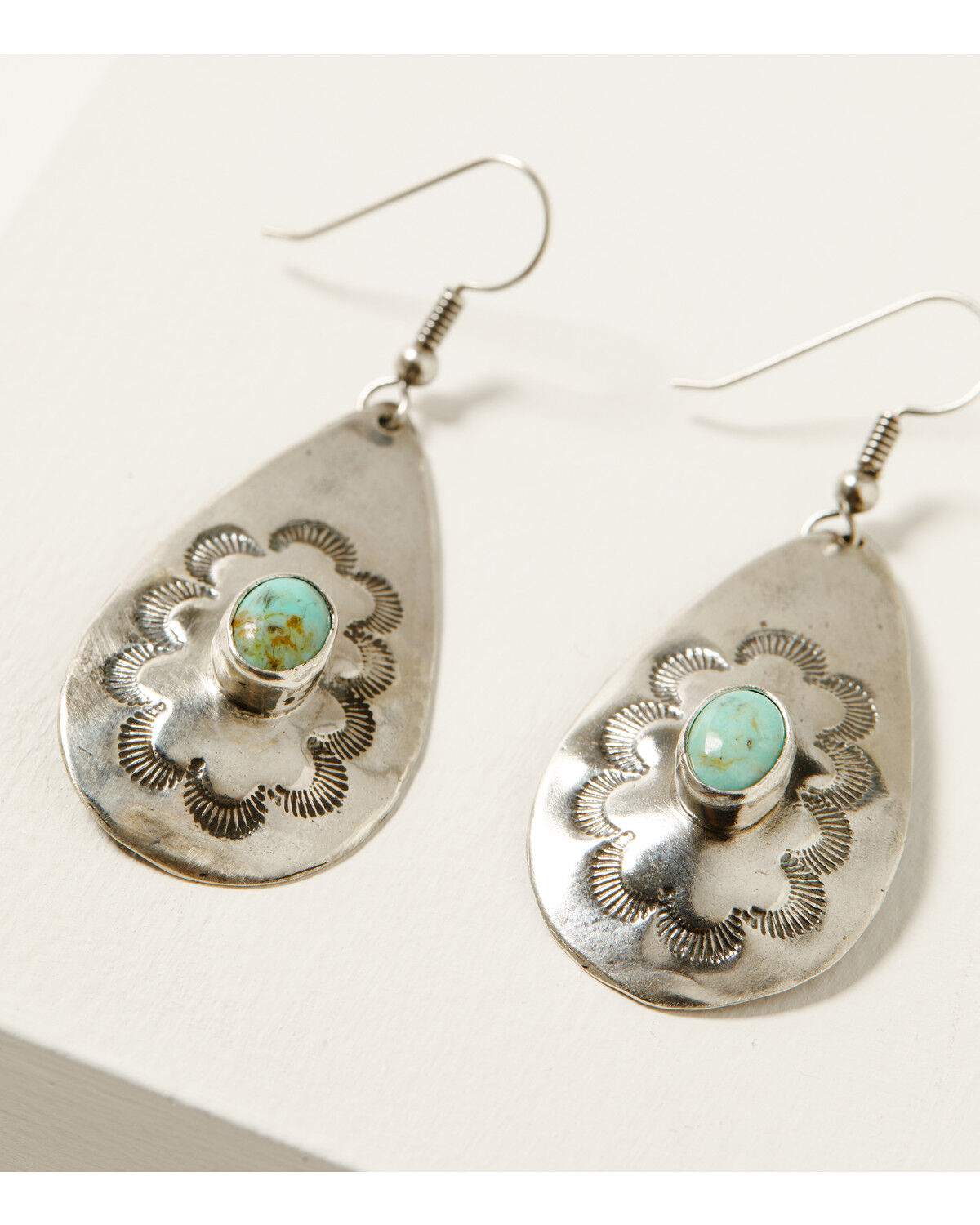 Image #2 - Broken Arrow Jewelry Women's Teardrop Earrings, Silver, hi-res