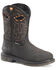 Image #1 - Double H Men's Bruner Waterproof Met Guard Work Boots - Composite Toe, Dark Brown, hi-res