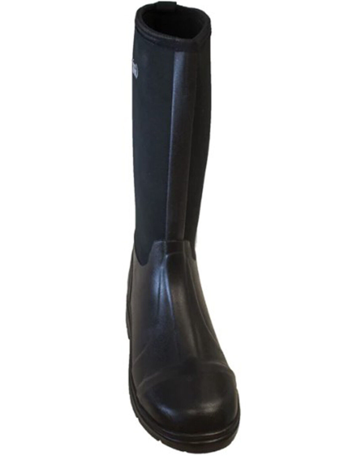 Image #3 - AdTec Men's 16" Cement Rubber Work Boots - Steel Toe, Black, hi-res