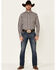 Image #2 - Ariat Men's Mach Stretch Small Plaid Long Sleeve Button Down Western Shirt , Aqua, hi-res
