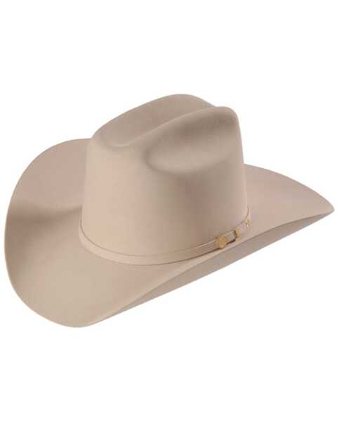 Image #1 - Stetson El Presidente 100X Felt Cowboy Hat, Silverbelly, hi-res