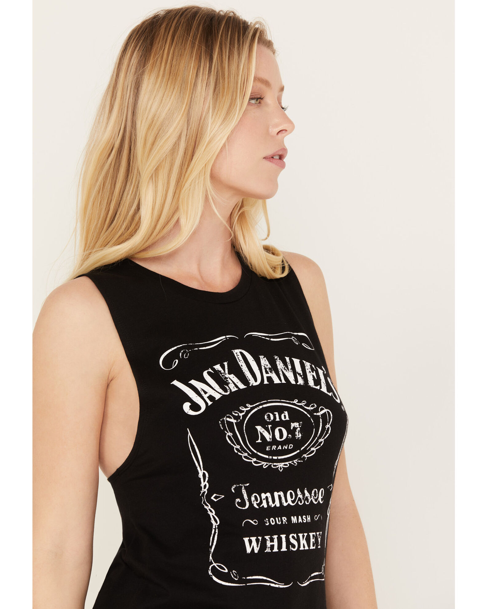 Jack Daniel's Women's Traditional Label Muscle Tank Top Country Outfitter
