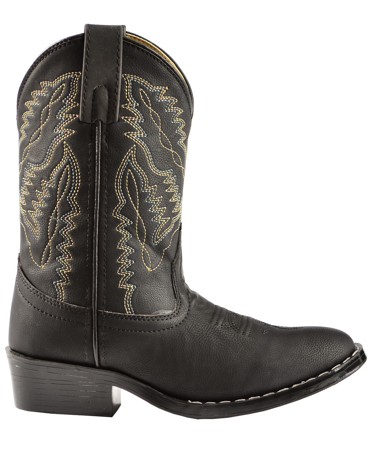 black cowboy boots round toe