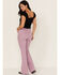 Image #3 - Idyllwind Women's Dusty High Rise Flare Jeans, Mauve, hi-res