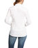 Image #2 - Ariat Women's Kirby White Stretch Button Down Long Sleeve Shirt, White, hi-res