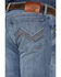 Image #4 - Wrangler 20X Men's Mist Light Wash Stretch Slim Bootcut Jeans - Long, Light Wash, hi-res