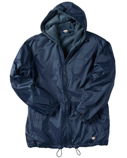 Image #2 - Dickies Men's Fleece Lined Hooded Work Jacket, Navy, hi-res