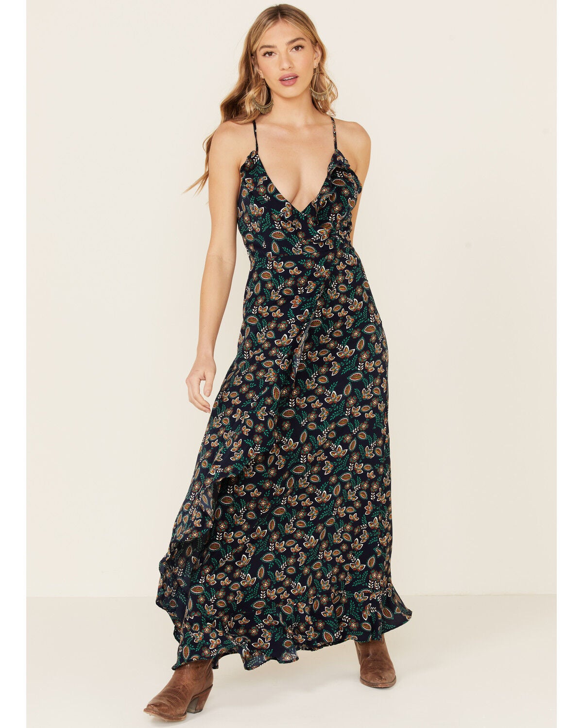 maxi dress cowboy boots