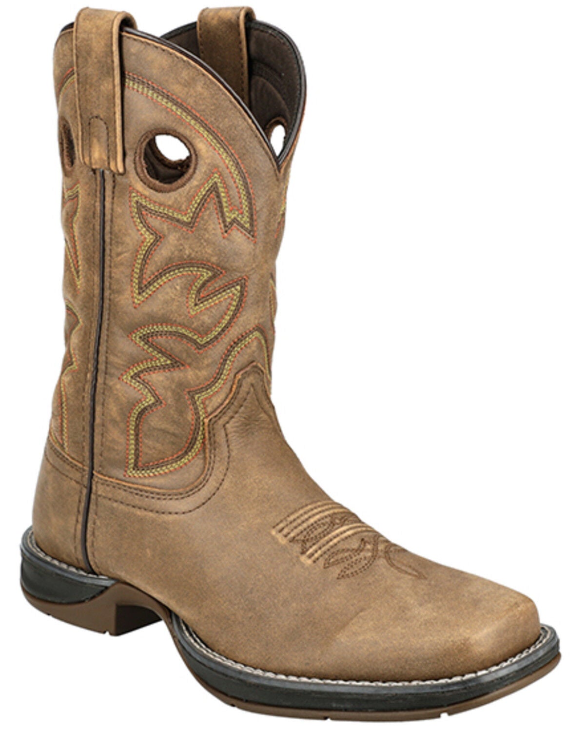 Smoky Mountain Women's Prairie Performance Western Boots - Broad Square Toe, Brown, hi-res