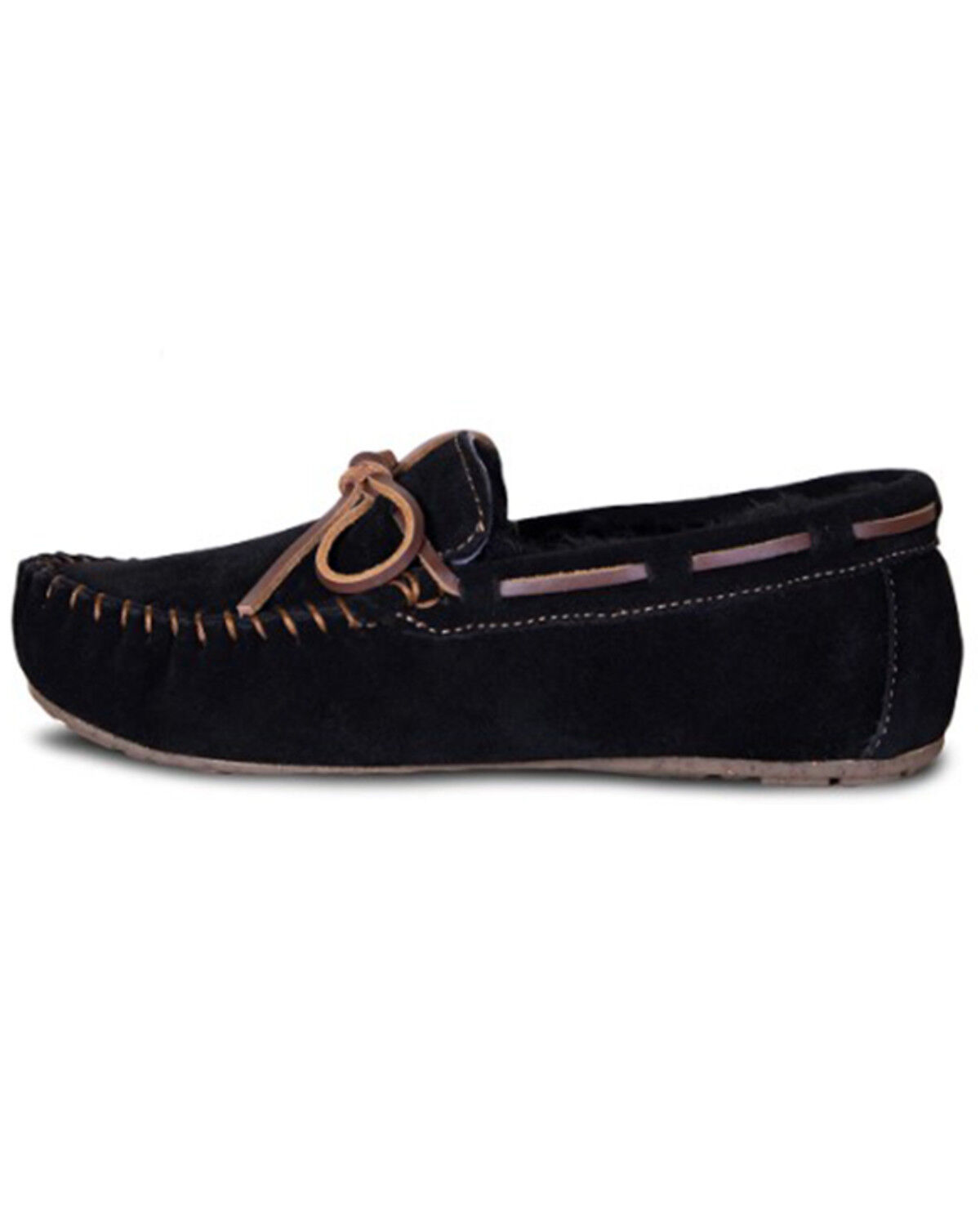Image #2 - Cloud Nine Women's Sheepskin Moccasins 2, Black, hi-res