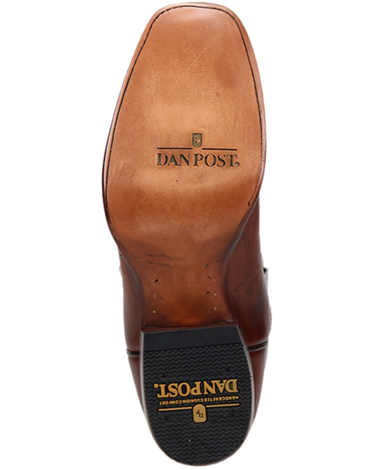 Image #7 - Dan Post Men's Wade Western Boots - Square Toe, Brown, hi-res