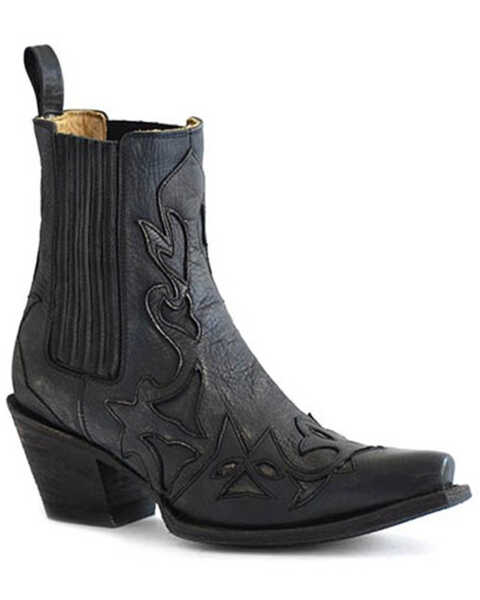 Image #1 - Stetson Women's Cici Western Boots - Snip Toe, Black, hi-res