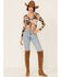 Image #4 - Saints & Hearts Ruched Mesh Long Sleeve Top, Cream, hi-res