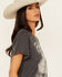 Image #2 - Blended Women's Road Trip Rhinestone Bolt Short Sleeve Graphic Tee, Black, hi-res