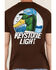 Image #4 - Changes Men's Keystone Light Duck Short Sleeve Graphic T-Shirt, Dark Brown, hi-res