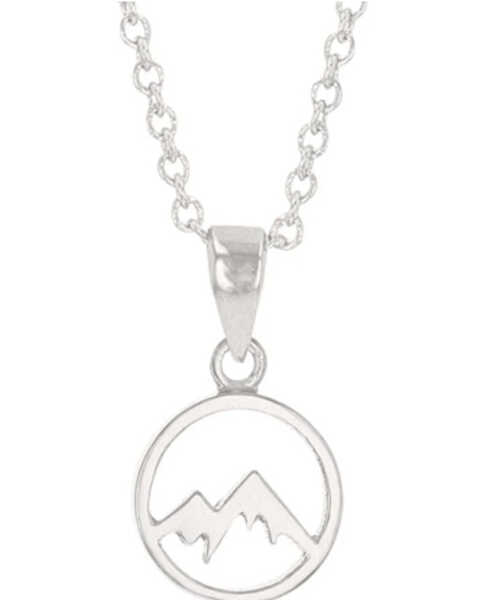 Image #1 - Montana Silversmiths Women's Mountain Majesty Charm Necklace, Silver, hi-res
