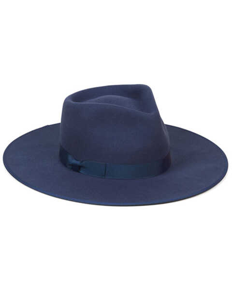 Lack Of Color Women's Rancher Felt Western Fashion Hat , Navy, hi-res