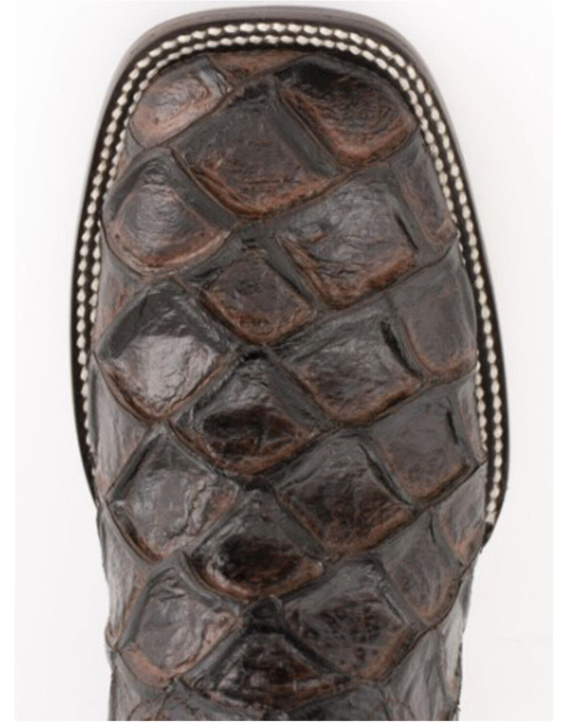 Image #5 - Ferrini Women's Bronco Western Boots - Square Toe, Chocolate, hi-res