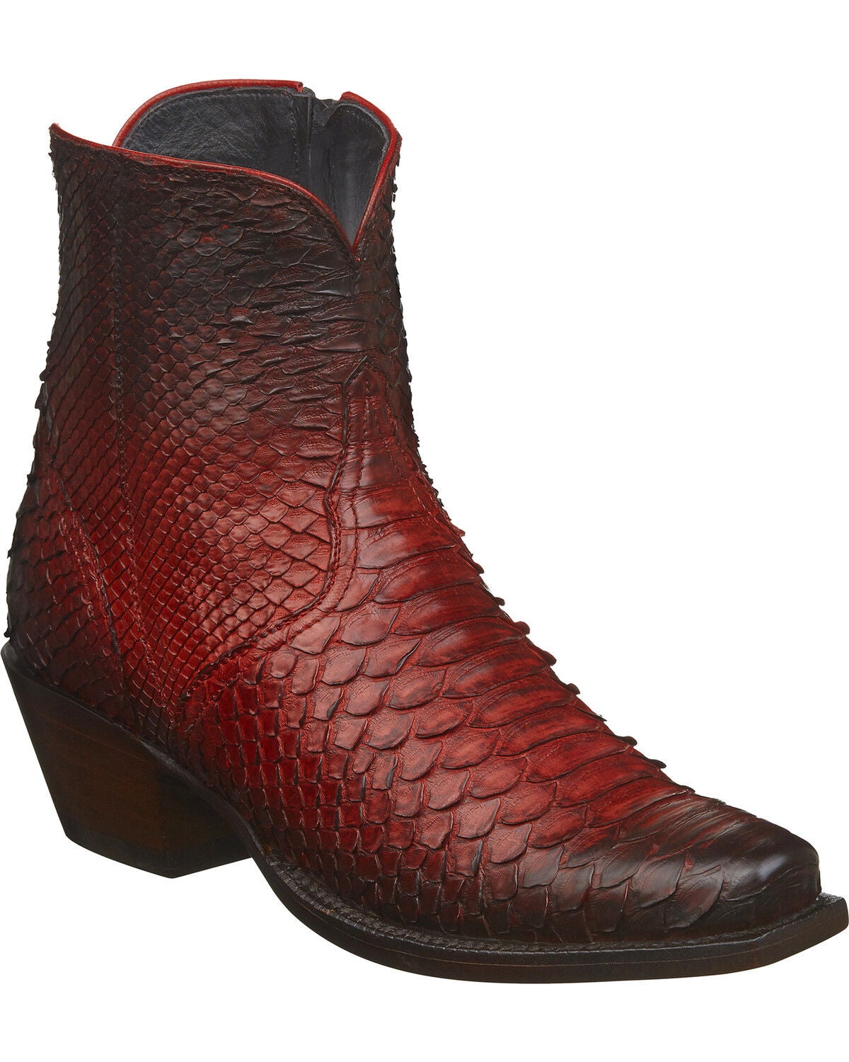 red python boots