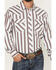 Image #3 - Wrangler 20X Men's Striped Print Long Sleeve Snap Stretch Western Shirt, White, hi-res