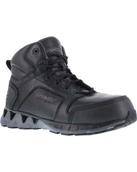 Reebok Men's Athletic 6" Lace-Up Work Shoes - Composite Toe, Black, hi-res