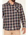 Image #3 - Flag & Anthem Men's Sarona Double Layer Dobby Plaid Long Sleeve Button Down Western Shirt, Navy, hi-res