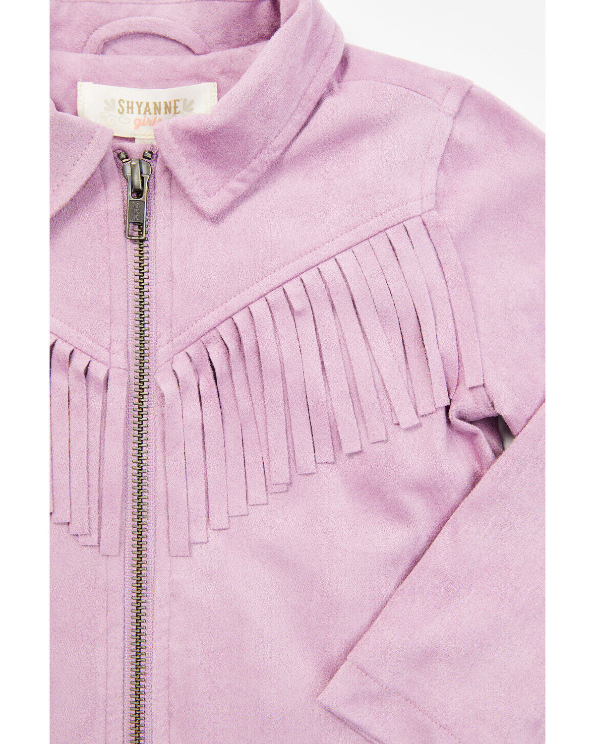 Image #2 - Shyanne Toddler Girls' Faux Suede Fringe Jacket, Lavender, hi-res