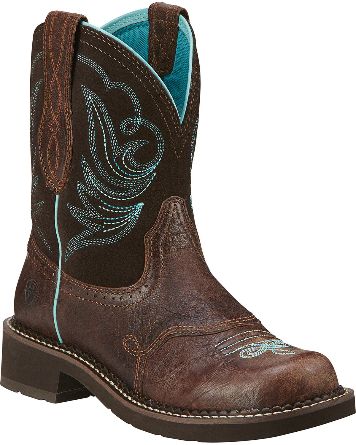 Barley/Aztec Ariat Ladies Fatbaby Heritage Cowboy Boots 
