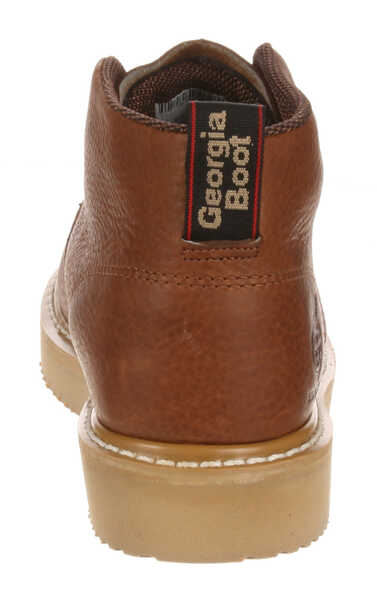 Image #14 - Georgia Boot Men's Farm and Ranch Chukka Work Boots - Round Toe, Brown, hi-res