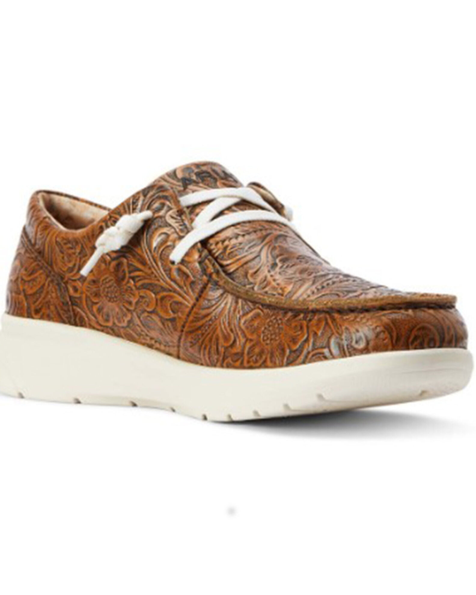 Ariat Women s Floral Embossed Casual Hilo Shoe Moc Toe