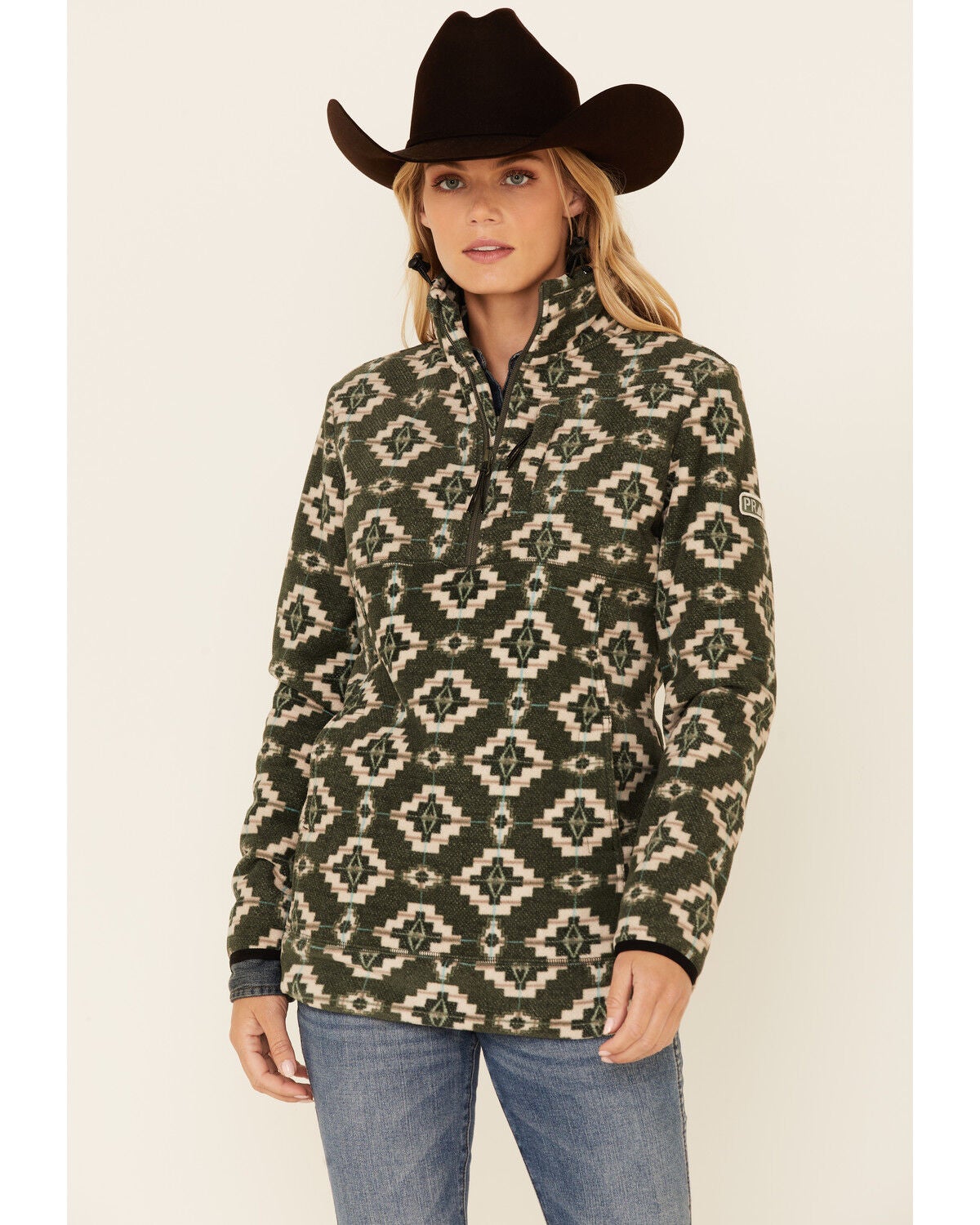 southwestern fleece pullover